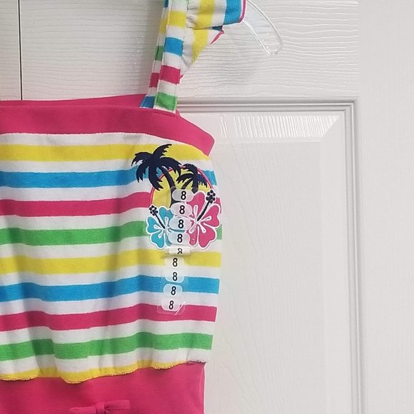 St. Eve White, Multi-Colored Girls Beach Cover-Up - Picture 4 of 4